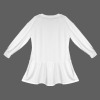 Custom Individualized Round Neck Long Sleeve Ruffle Hem Casual Dress
