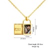 Laser Engraved Text Necklace with Picture