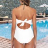 All-Over-Print Women's Lace Band Embossing Swimsuit