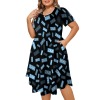 Short-Sleeved Fitted Dress