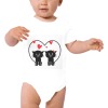 Baby Powder Organic Short Sleeve One Piece Model T28（Two Sides）