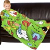 Blanket Robe with Sleeves for Kids