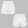 Custom Personalized Women's Contrast Binding Drawstring Waist Track Shorts