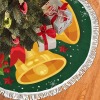 Thick Fringe Christmas Tree Skirt 30"x30" inch