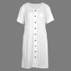 Custom Individualized Women's Short Sleeve Button Nightdresses