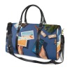 Large Capacity Travel Bag-Large (Black Long Patch) (1736)