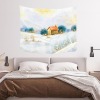 Cotton Linen Wall Tapestry 60"x 51" (Made in Queen)