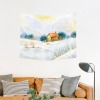 Cotton Linen Wall Tapestry 60"x 51" (Made in Queen)