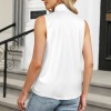 Women's Bow Tie V-Neck Sleeveless Shirt