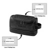 Black PU Toiletry Bag (Two Side Custom)（Made In USA）