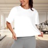 Women's Short Sleeve Cropped Crew Neck T-Shirt