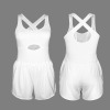 Custom Personalized Sleeveless Cutout Cross Back Romper