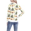 Women's All Over Print V-Neck Sweater (ModelH48)