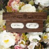 Custom Double Slot Wooden Ring Box