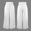 Custom Personalized Elastic Waist Tether Pockets Wide Leg Pants
