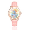 Women's Rose Gold-plated Leather Strap Watch (201)