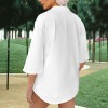 Custom Individualized V-Neck Long Sleeve Blouse & Pocket Shorts Set