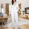 Custom Individualized Women's Round Neck Pocket Long Pajama Sets