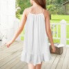 Custom Personalized Spaghetti Strap Ruffle Hem Girls Dress