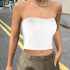 Custom Individualized Basic Backless Tube Crop Tops
