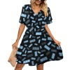 V-Neck Fitted Dress