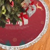 Thick Fringe Christmas Tree Skirt 60"x60" inch