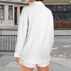Custom Individualized Long Sleeve Button Down Shirt & Drawstring Pocket Shorts Set