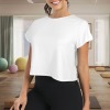 Custom Personalized Crop Split Back Sports Tops