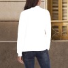 Women's All-Over Print Zip-Up Jacket with Ribbed Cuffs