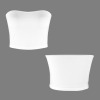 Custom Individualized Basic Backless Tube Crop Tops