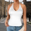 Women's Halter V-Neck Cami Top
