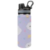 Insulated Water Bottle with Dual-use Lid (18oz)