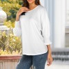 Custom Personalized Crew Neck Pleated Half Sleeve T-Shirt