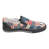 Slip-on Canvas Women's Shoes Model 019(Two Shoes With Different Printing)