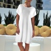 Custom Individualized Round Neck Pocket Casual Dress