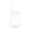 Women's High Waisted One Shoulder Bikini Set