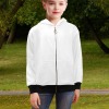 All-Over Print Girls' Long Sleeve Zipper Hoodies