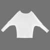 Custom Personalized Casual Long Batwing Sleeve Off Shoulder Sweater