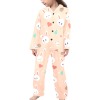 Little Girls' V-Neck Long Pajama Set (Sets 02)