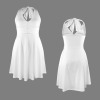 Custom Individualized Sleeveless Halterneck Pocket Dress