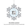 Custom Christmas Snowflake Ornament