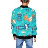 Kids' All Over Print Bomber Jacket (Model H40)