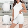 Custom Personalized Separates Inner Shorts & Sleeveless Lapel Zipper Pocket Sport Dress
