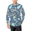Men's All Over Print Long Sleeve Shirt With Chest Pocket Model T61