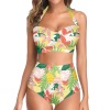 Women's Halter Neck Gather Chest Swimsuit (S52)
