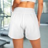 Custom Individualized High Waist Double Layer Side Slit Sports Shorts