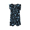 Round-Neck Ruffle-Hem Dress