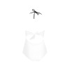 All-Over-Print Women's Lace Band Embossing Swimsuit