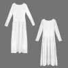 Custom Personalized Long Sleeve Pocket Pleated Maxi Dress