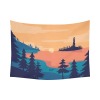 Cotton Linen Wall Tapestry 80" x 60" inch